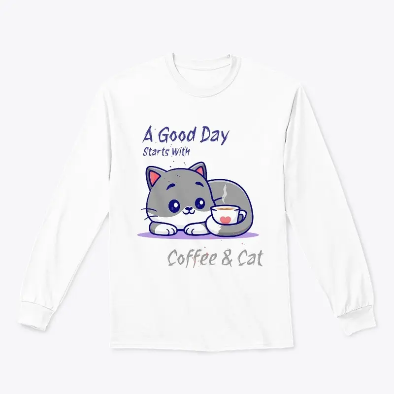 Caffeine & Cat Love Tee