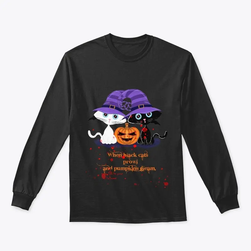 Spooky Cat Halloween Tee