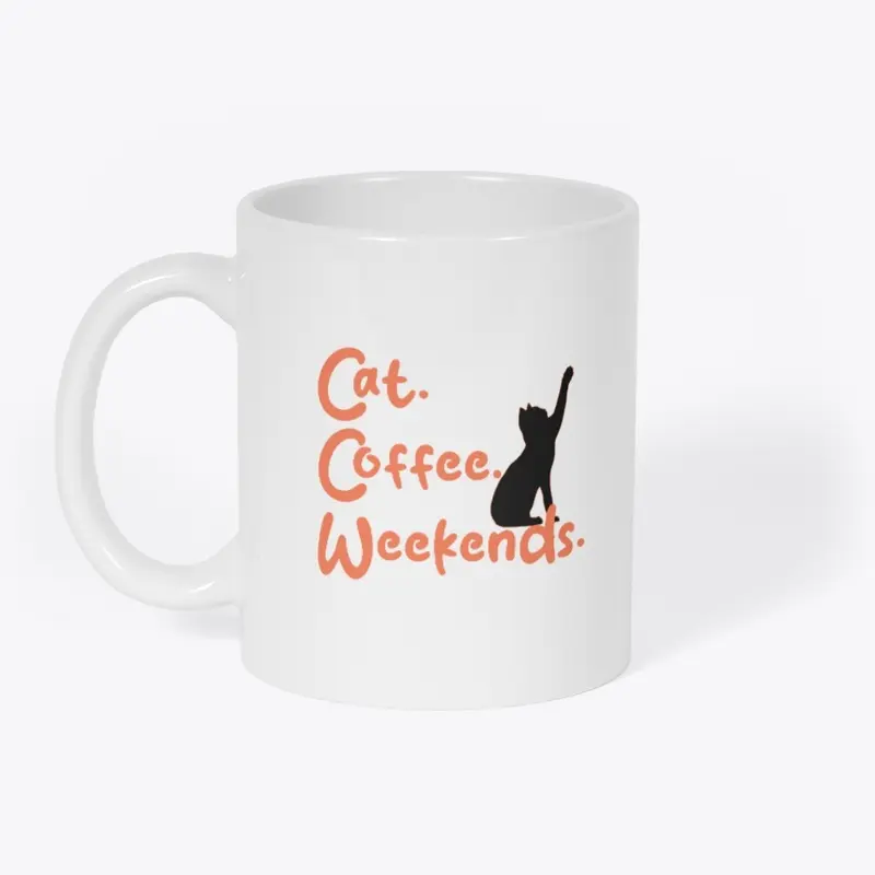 Cats, Coffee, Weekends Tee